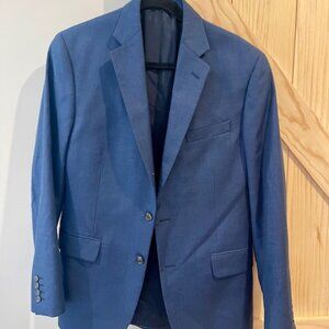 Men's Stafford Birdseye Coolmax All Season Mens Stretch Fabric Classic, Navy
